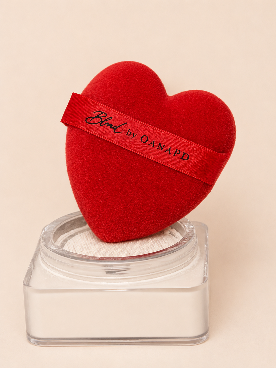 Set of 3 Heart Powder Puffs